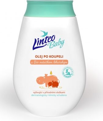 Olej po koupeli s BIO měsíčkem lékařským LINTEO BABY, 250 ml - obrázek 1