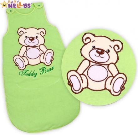 Spací vak Teddy Bear, Baby Nellys - sv. zelený vel. 2 - obrázek 1
