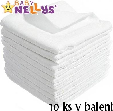 Kvalitní bavlněné pleny Baby Nellys - TETRA LUX 80x80cm, 10ks v bal. - obrázek 1