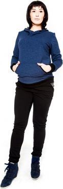 Těhotenské kalhoty Be MaaMaa - NINA černá - obrázek 1