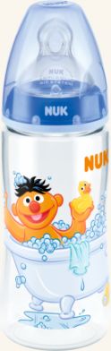 Lahvička NUK 300 ml + dudlík - Sesam street - obrázek 1
