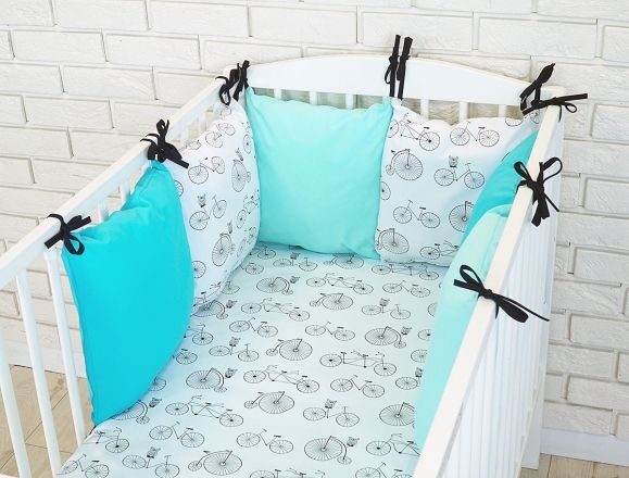 Baby Nellys Mantinel BE LOVE RETRO polštářkový s povlečením vzor č.12 - obrázek 1