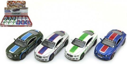 Auto Kinsmart Bentley Continental GT Speed 12cm kov asst 4 barvy na zpětné natažení 1 - obrázek 1