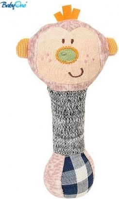 BabyOno Edukační hračka - pískací - OPIČKA malá - obrázek 1