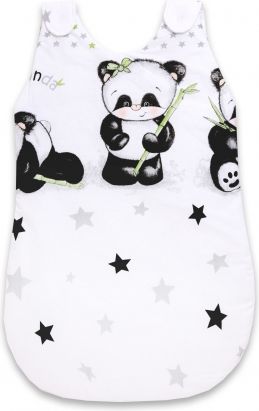 Baby Nellys Spací vak Panda - bílý, D19 - obrázek 1