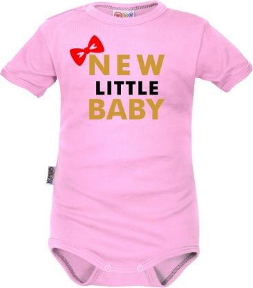 Body krátký rukáv Dejna New little Baby - Girl, růžové, vel. 68 - obrázek 1