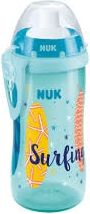 Lahvička se slámkou Nuk Flexi Cup 300 ml Beach - tyrkysová - obrázek 1