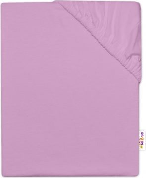 Baby Nellys Dětské jersey prostěradlo do postýlky - lila, 140 x 70 cm - obrázek 1