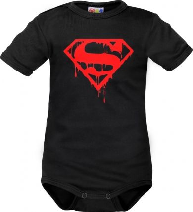 Body krátký rukáv Dejna Super Baby - černé - obrázek 1
