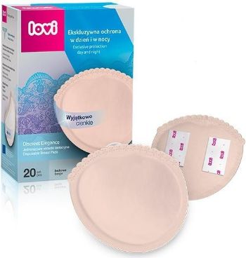 Lovi Jednorázové vložky do podprsenky, 20ks - Discreet Elegance - béžové - obrázek 1