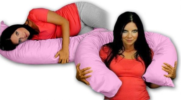 Be MaaMaa Kojící polštář - relaxační poduška Relax Deluxe - růžová - obrázek 1