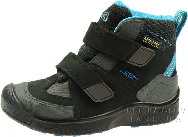 Dětské celoroční boty Keen Hikeport Mid Black/blue jewel (39) - Ricosta - obrázek 1