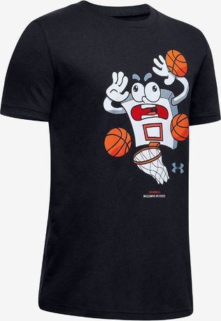Warning: Incoming Buckets Triko dětské Under Armour | Černá | Chlapecké | S - obrázek 1