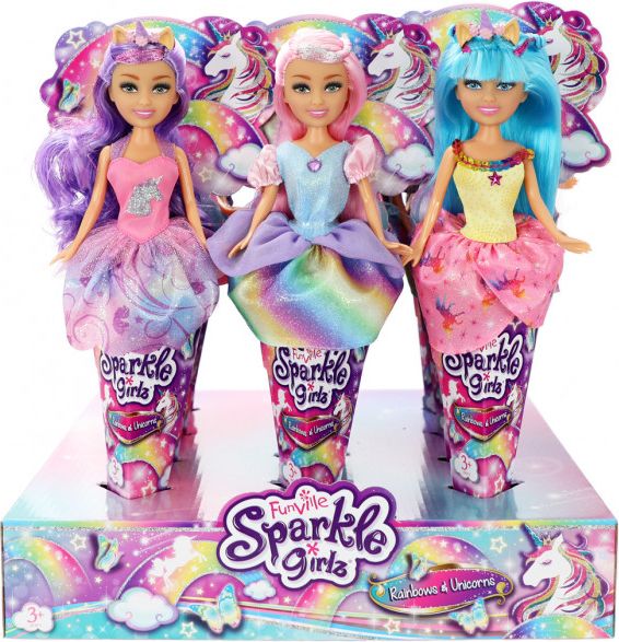 Alltoys Sparkle Girlz Víla duhová nebo s rohem Sparkle Girlz v kornoutu - obrázek 1