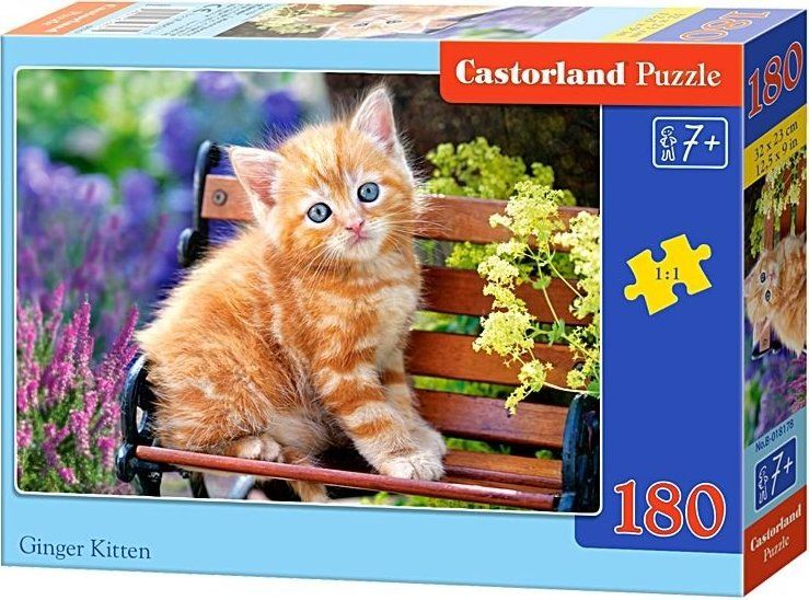 CASTORLAND Puzzle Zrzavé kotě 180 dílků - obrázek 2