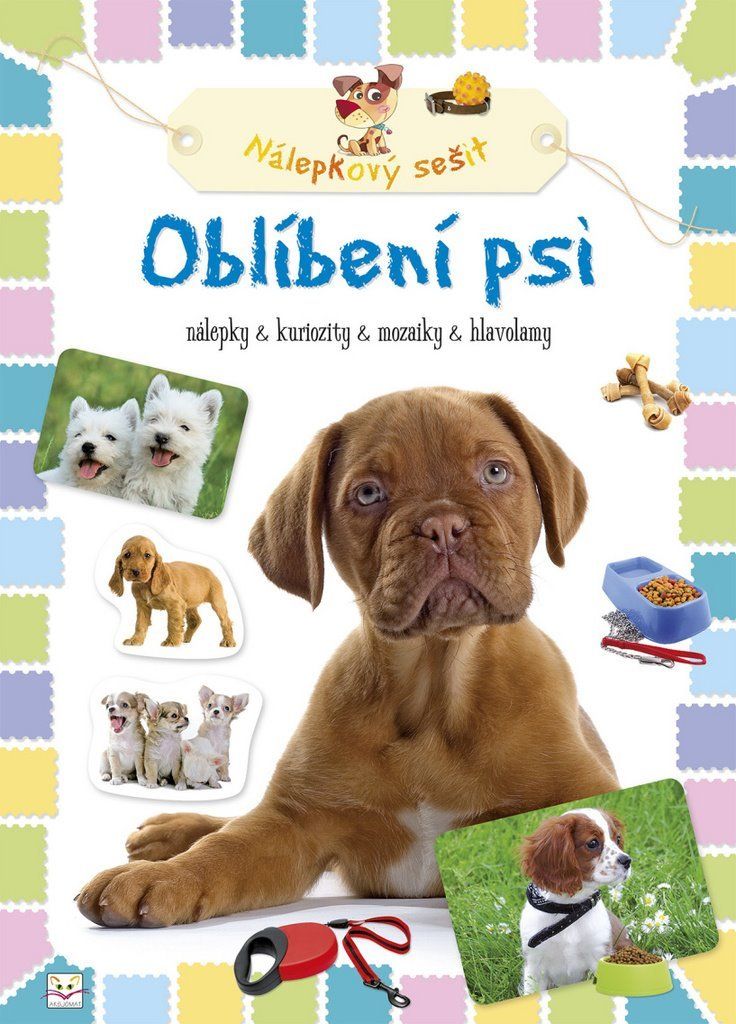 AKSJOMAT Nálepkový sešit Oblíbení psi - obrázek 1