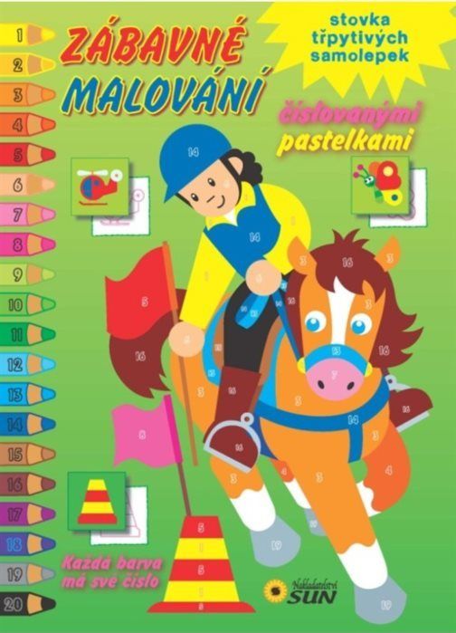 Zábavné malování podle čísel (zelené), Nakladatelství SUN - obrázek 1