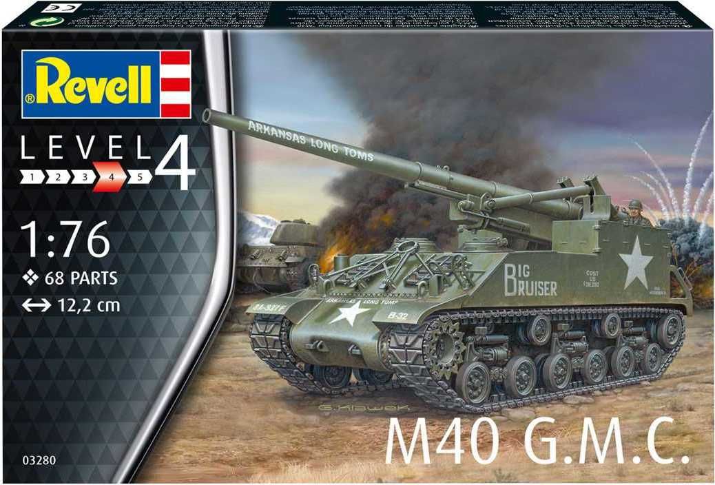 REVELL Plastic ModelKit tank 03280 - M40 G.M.C. (1:76) - obrázek 3