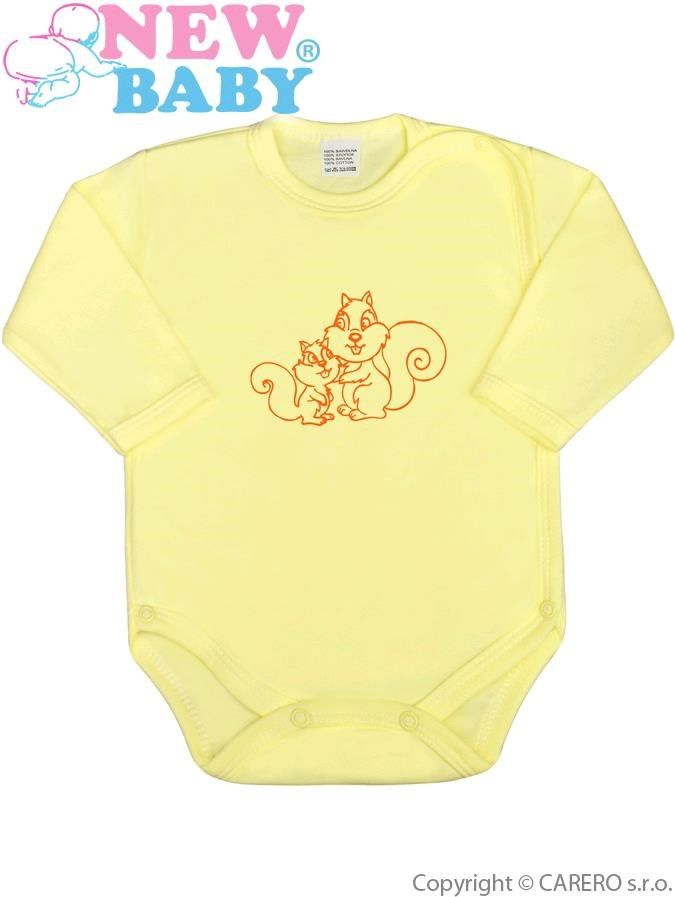 Kojenecké body celorozepínací New Baby Malá Zvířátka žluté 62 (3-6m) - obrázek 1