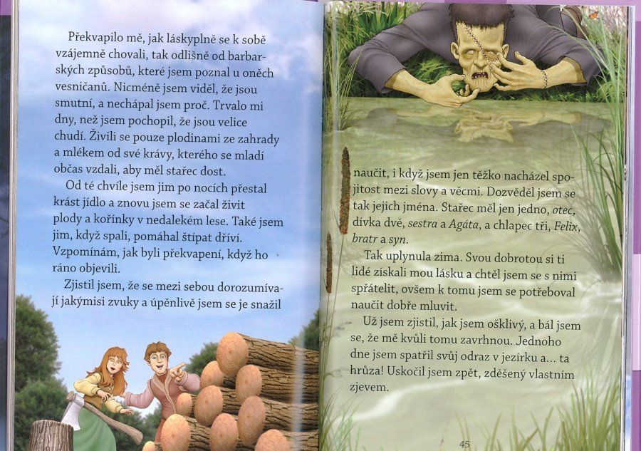 Kniha: Světová četba pro školáky: Frankenstein, Nakladatelství SUN - obrázek 2