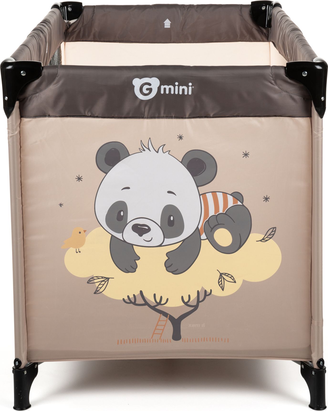 G-MINI Postýlka cestovní Nyja Panda Brown - obrázek 2