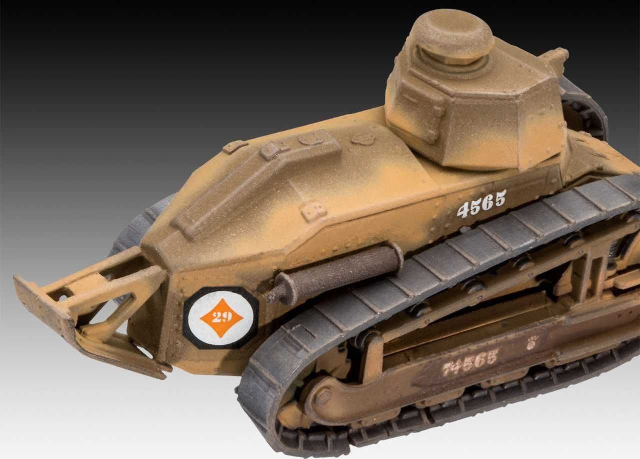 REVELL Plastic ModelKit military 03278 - Char B.1 bis & Renault FT.17 (1:76) - obrázek 4