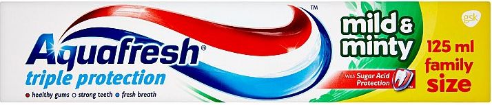 Aquafresh Mild&Minty zubní pasta 125 ml - obrázek 1