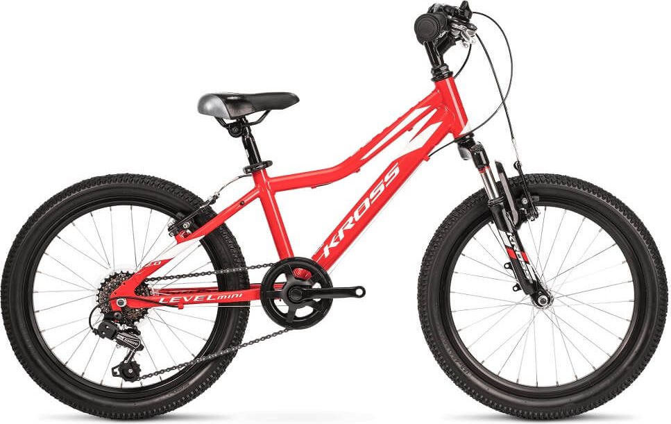 Kross Level Mini 2.0 20" - model 2020 Red / White Glossy - obrázek 1