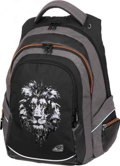 Studentský školní batoh Lev 2 dílný set - FAME Lion Black - obrázek 2