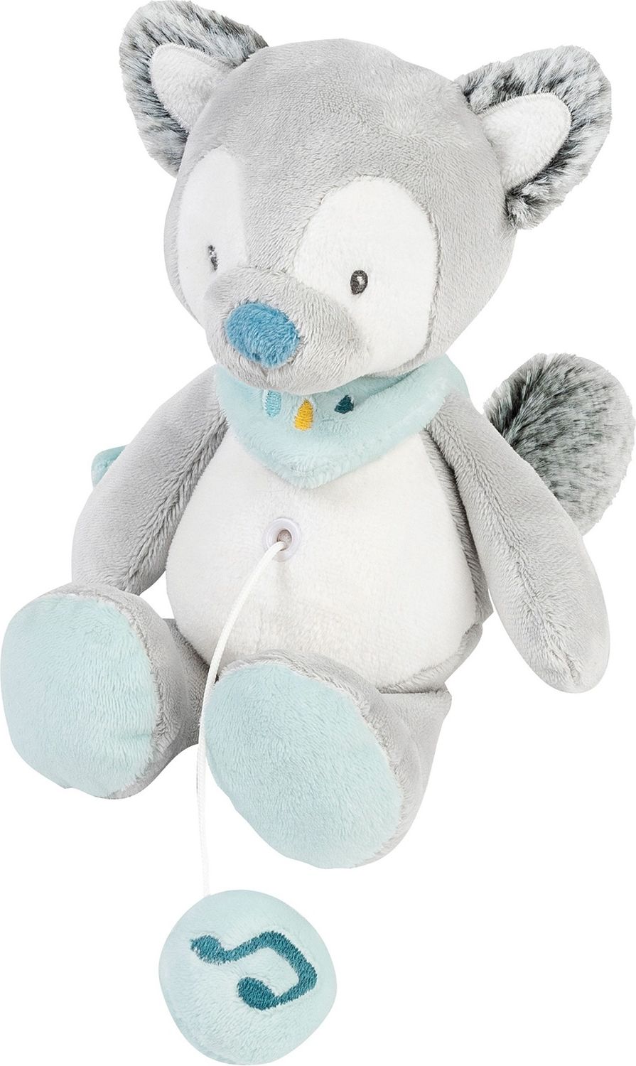 NATTOU Hračka plyšová hudební vlk Tiloo (21 cm) Tim&Tiloo - obrázek 1