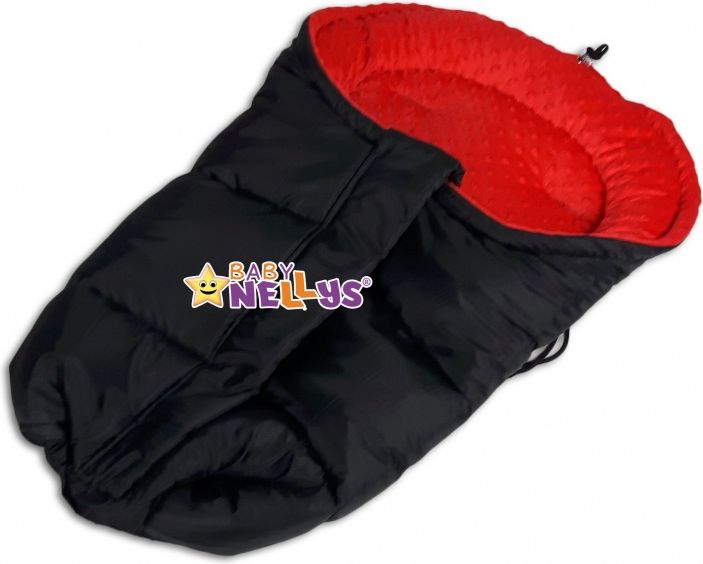 Baby Nellys Fusák nejen do autosedačky Baby Nellys ® MINKY - sv. růžový - obrázek 2