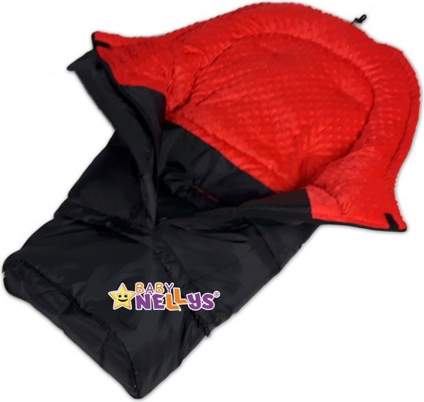 Baby Nellys Fusák nejen do autosedačky Baby Nellys ® MINKY - sv. růžový - obrázek 3
