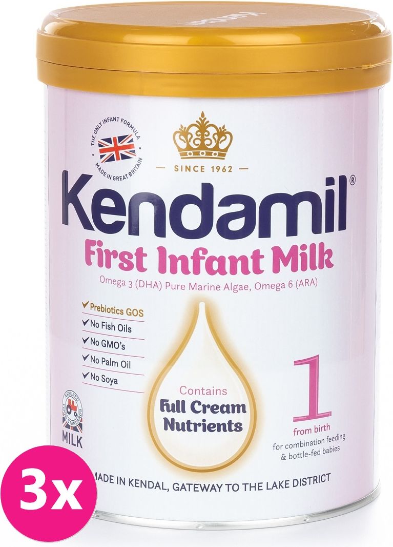 3x KENDAMIL Kojenecké mléko 1 (900 g) - obrázek 1