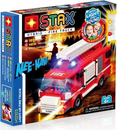 STAX hybrid stavebnice Light-up Fire Truck - LEGO® - kompatibilní - obrázek 1