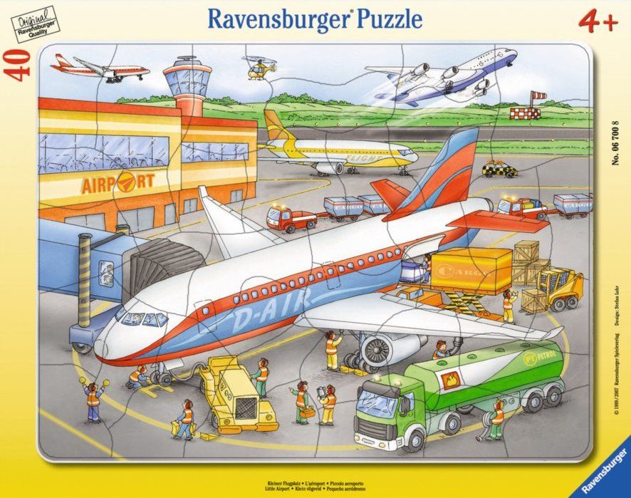 RAVENSBURGER Puzzle Letiště 40 dílků - obrázek 1