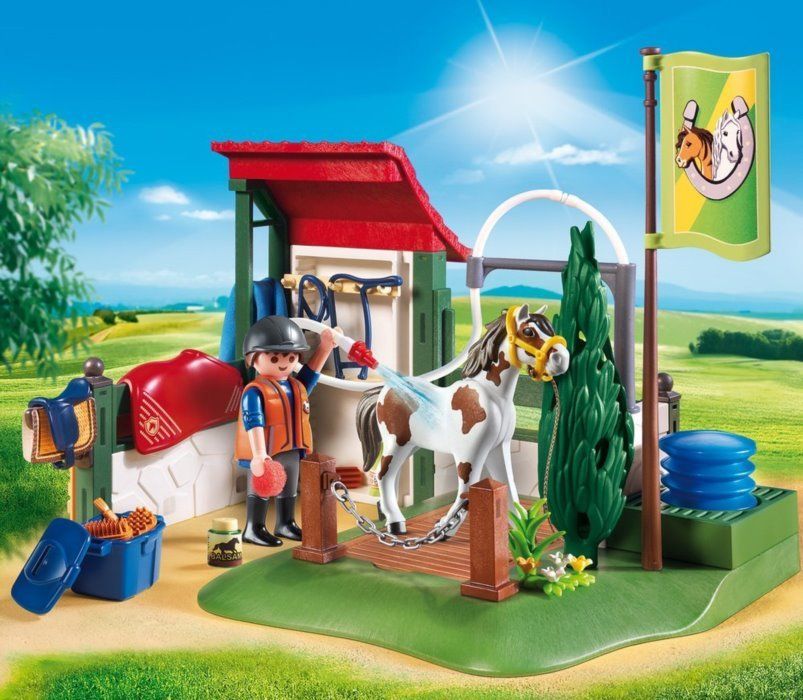 PLAYMOBIL Mycí box pro koně 6929 - obrázek 5