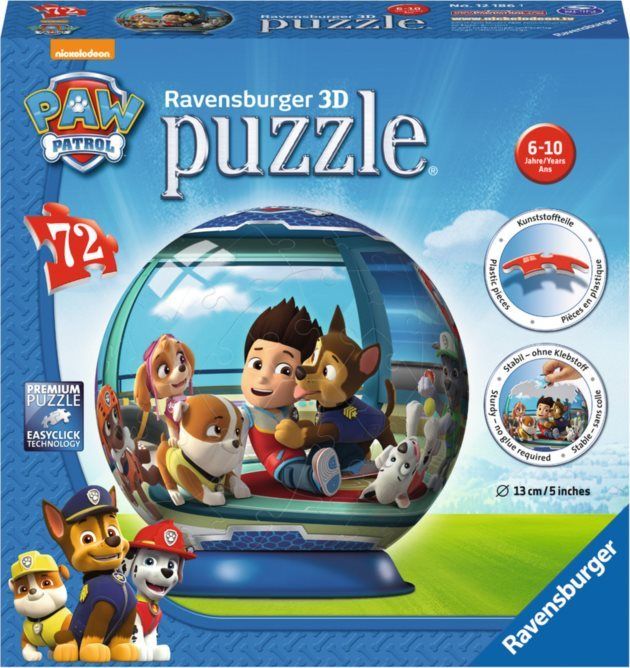 RAVENSBURGER Puzzleball Tlapková patrola 72 dílků - obrázek 2