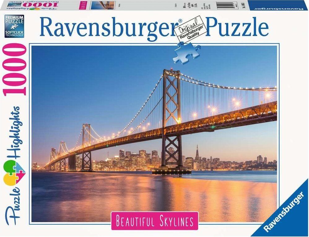 RAVENSBURGER Puzzle San Francisco, USA 1000 dílků - obrázek 2