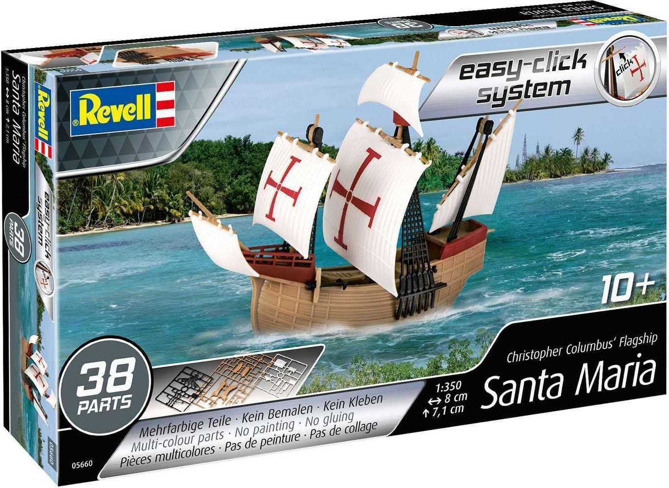 REVELL EasyClick Modelset loď 65660 - Model Set Santa Maria (1:350) - obrázek 1