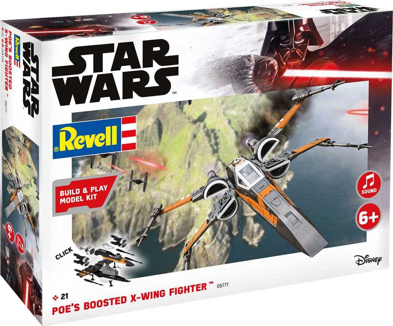 REVELL Build & Play SW 06777 - Poe's Boosted X-wing Fighter (zvukové efekty) (1:78) - obrázek 1