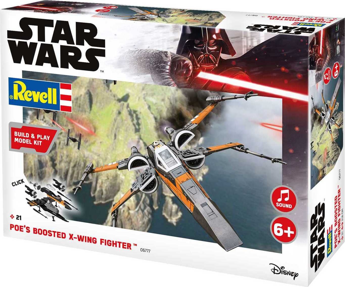 REVELL Build & Play SW 06777 - Poe's Boosted X-wing Fighter (zvukové efekty) (1:78) - obrázek 2