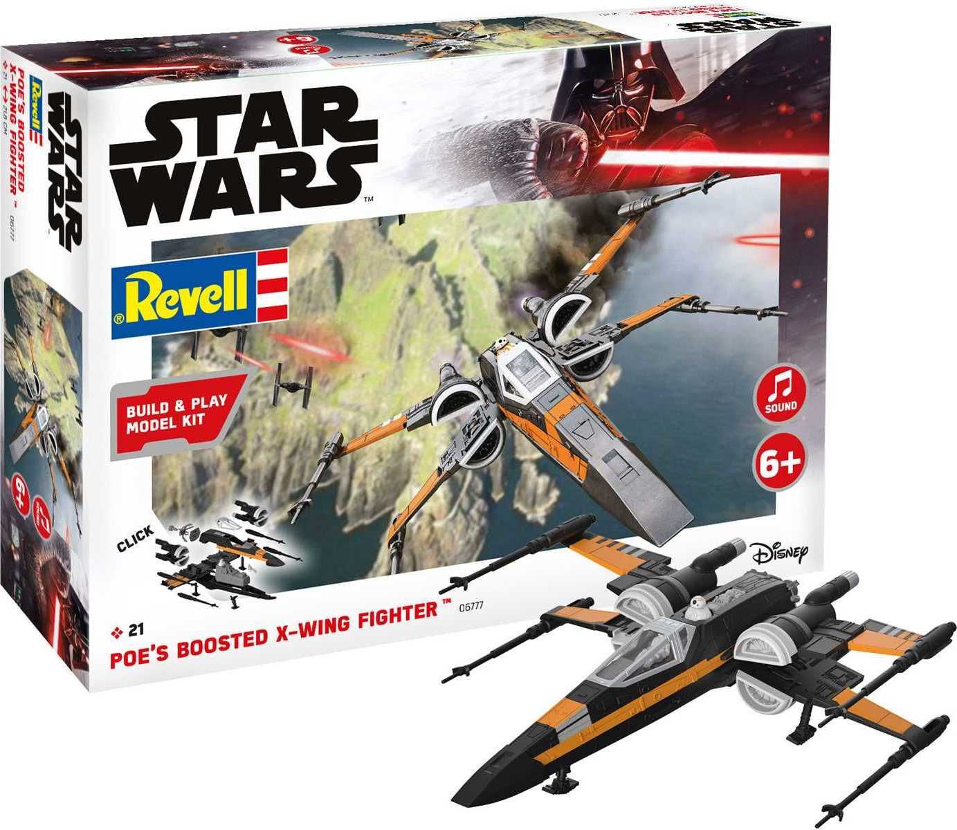 REVELL Build & Play SW 06777 - Poe's Boosted X-wing Fighter (zvukové efekty) (1:78) - obrázek 5