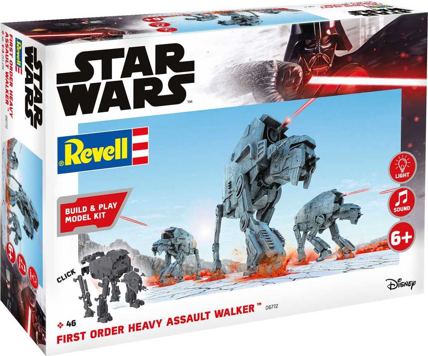 REVELL Build & Play SW 06772 - First Order Heavy Assault Walker (světelné a zvukové efekty) (1:164) - obrázek 1