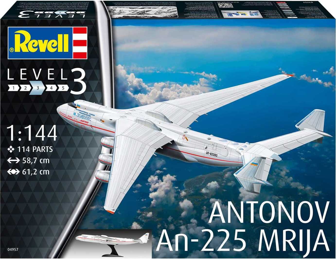 REVELL Plastic ModelKit letadlo 04957 - Antonov AN-225 Mrija (1:144) - obrázek 3