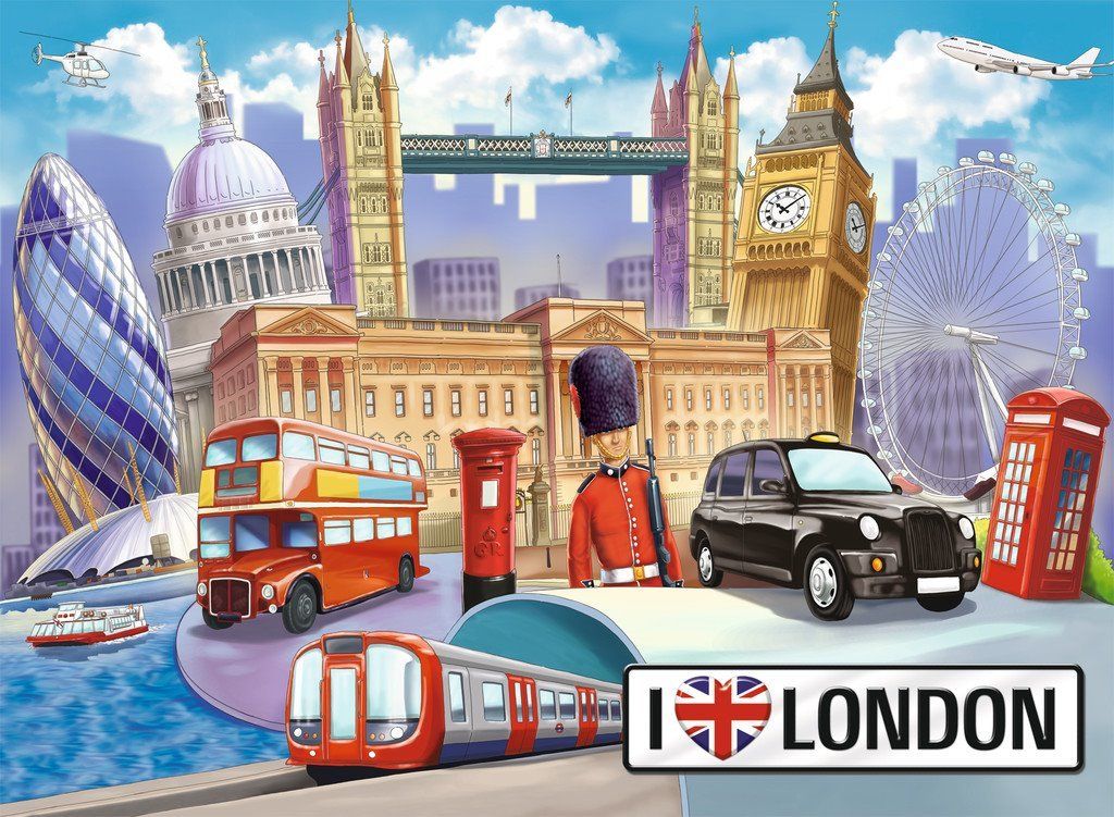 RAVENSBURGER Puzzle Londýn, Velká Británie XXL 100 dílků - obrázek 1