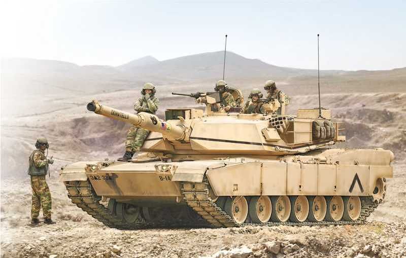 ITALERI Model Kit tank 6571 - M1A2 ABRAMS with crew (1:35) - obrázek 6