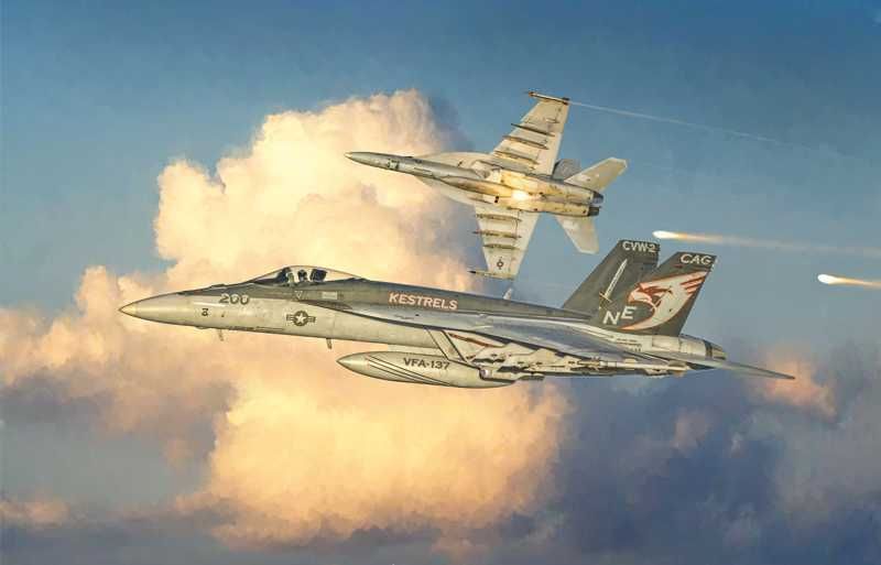 ITALERI Model Kit letadlo 2791 - F/A-18 E SUPER HORNET (1:48) - obrázek 5