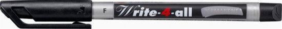 Permanentní popisovač "Write-4-all", černá, F, STABILO - obrázek 1