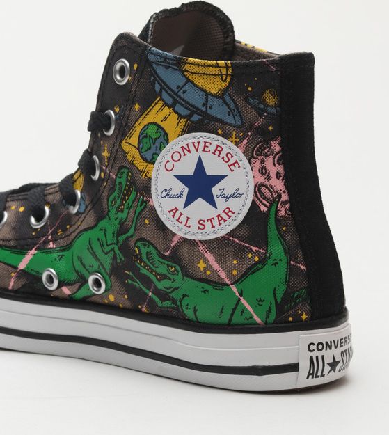 Chuck Taylor All Star Interstellar Dinos Tenisky dětské Converse | Černá Vícebarevná | Chlapecké | 30 - obrázek 7