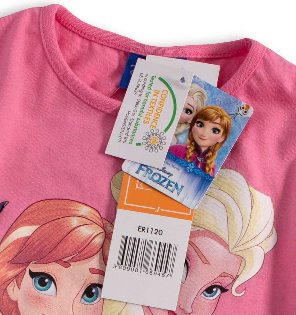 Dívčí tričko DISNEY FROZEN ANNA a ELSA růžové Velikost: 128 - obrázek 4